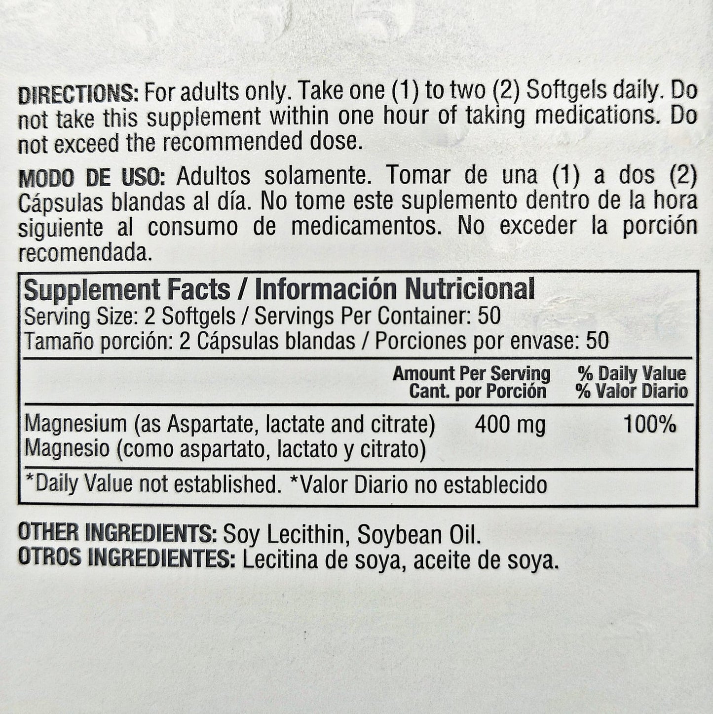 100 Cápsulas de Magnesio | Healthy America