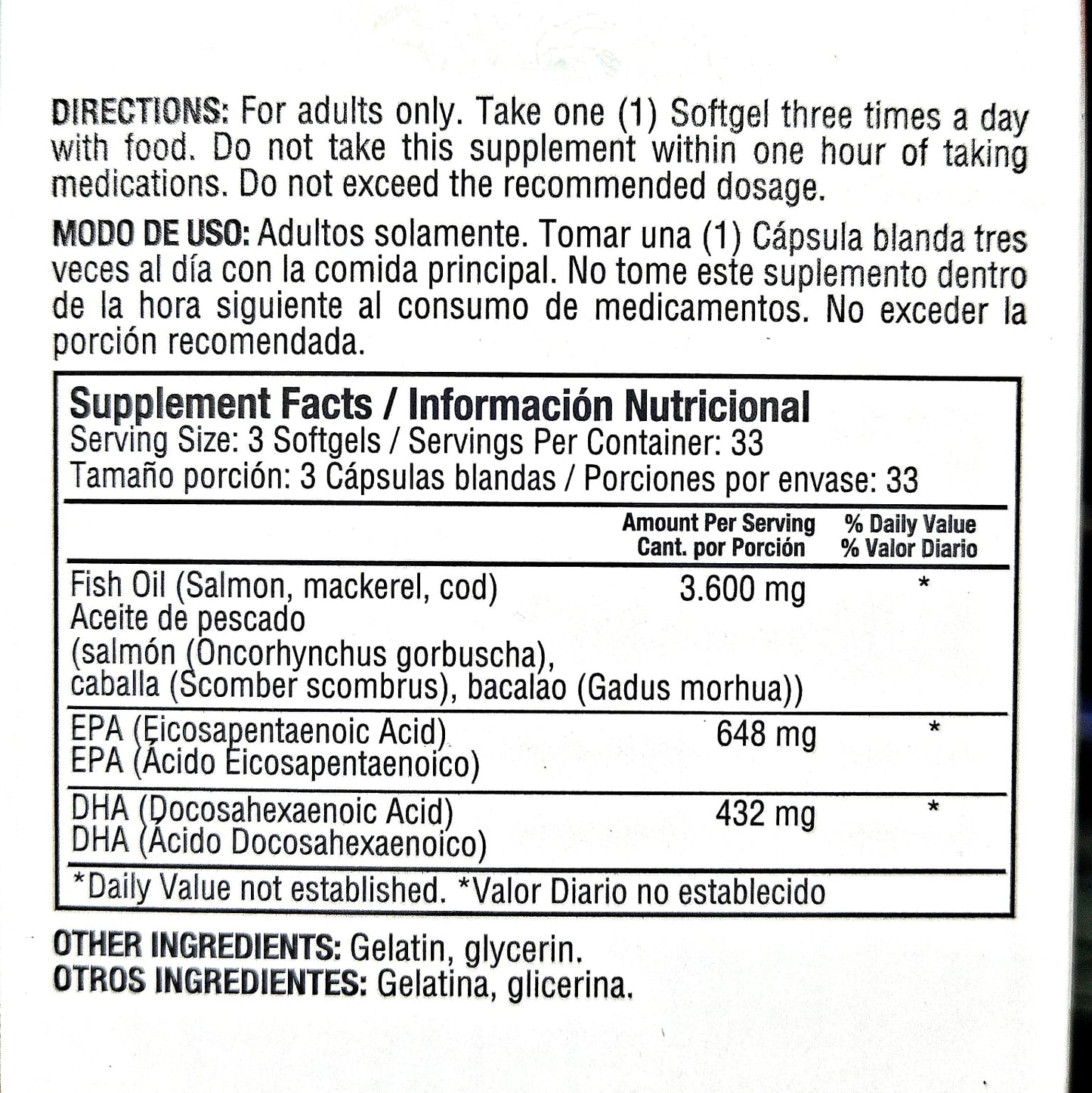 Cápsulas de Omega 3 Healthy America