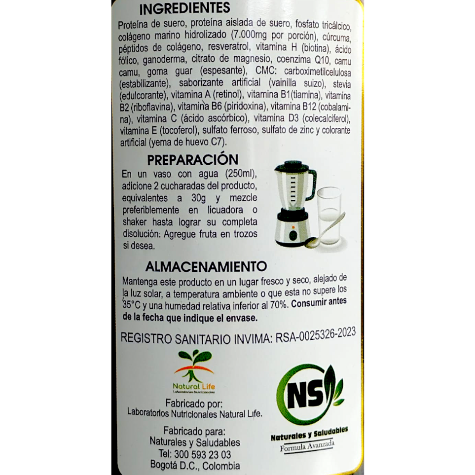 Colágeno Marino Golden x1 Tarro-Naturales y Saludables-Naturales y Saludables