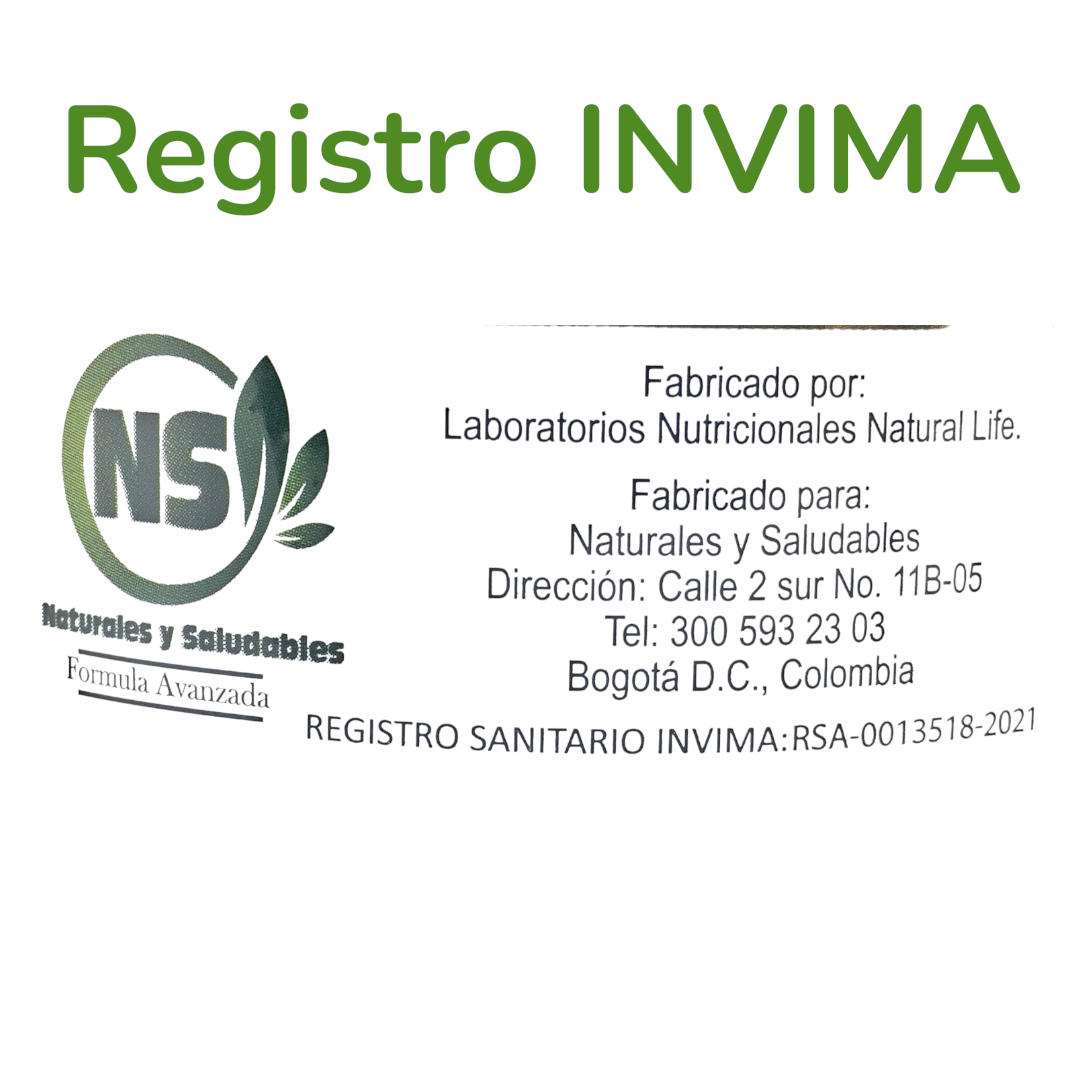 Colágeno Hidrolizado + Biotina + Magnesio + Ácido fólico + Cúrcuma.-Naturales y Saludables-Naturales y Saludables