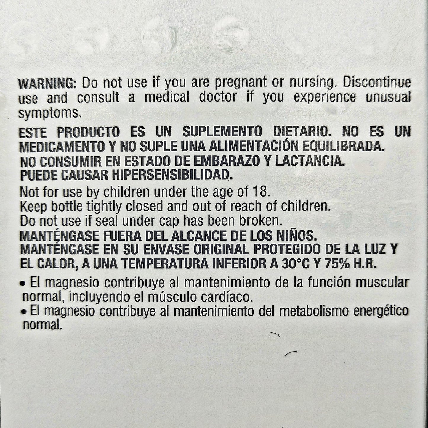 100 Cápsulas de Magnesio | Healthy America