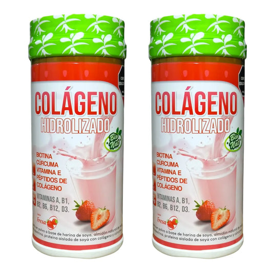 2 Tarros Colágeno Hidrolizado Fresa