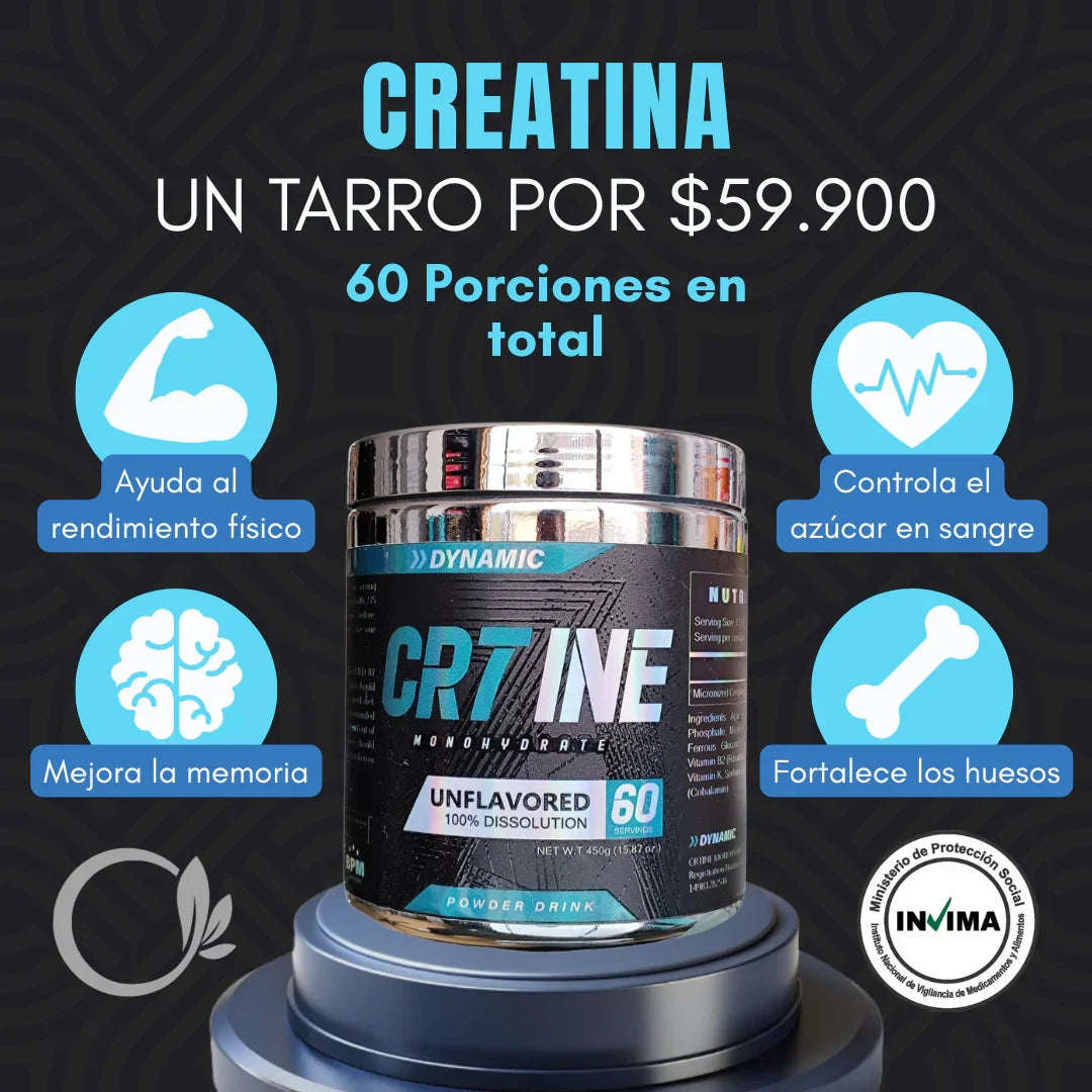 Creatina Monohidrato CR7INE 450 gramos