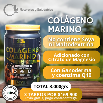Colágeno Marino Golden x3 Tarros