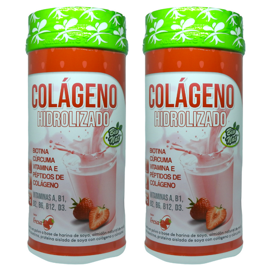 2 Tarros Colágeno Hidrolizado Fresa