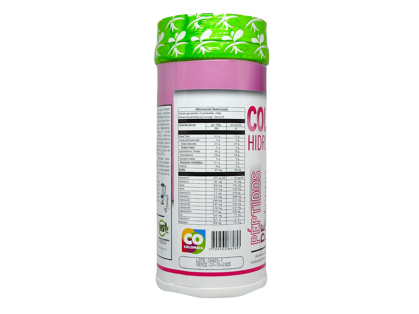 2  tarros con Colágeno Hidrolizado Neovit + Biotina+ Cúrcuma+ Vitaminas