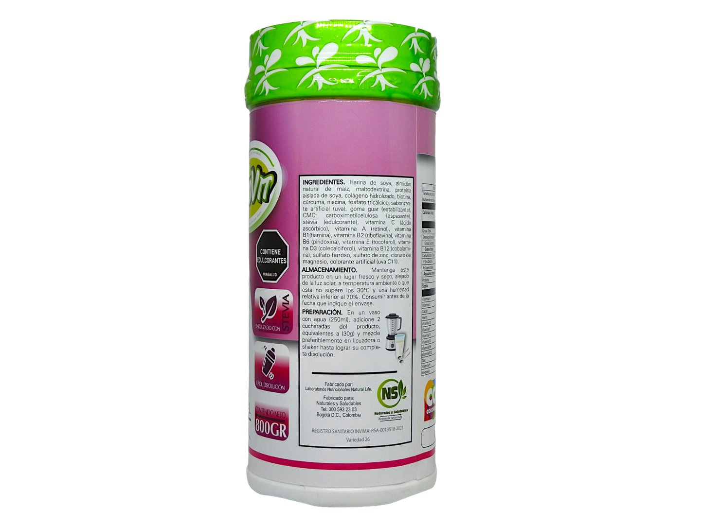 2  tarros con Colágeno Hidrolizado Neovit + Biotina+ Cúrcuma+ Vitaminas