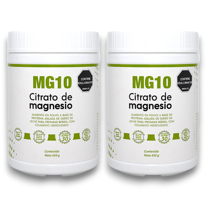 CITRATO DE MAGNESIO + Colágeno hidrolizado + Vitaminas X 2 TARROS