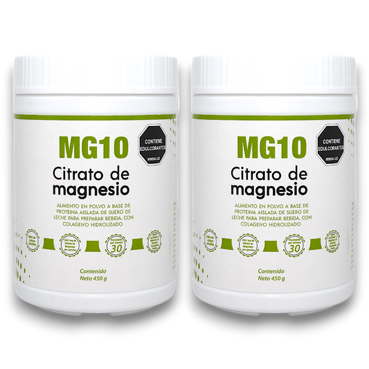 CITRATO DE MAGNESIO + Colágeno hidrolizado + Vitaminas X 2 TARROS