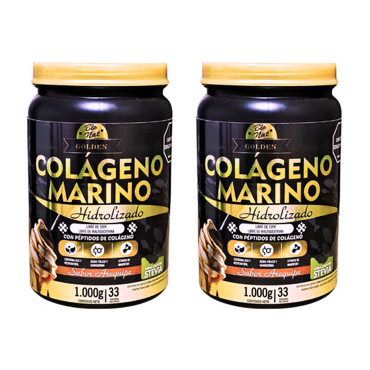 x2 Colágenos Marino Golden 2kg Citrato Magnesio y Coenzima Q10