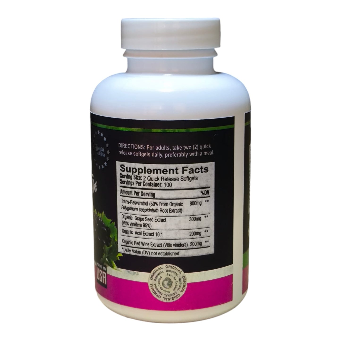 2 Frascos de Resveratrol Plus