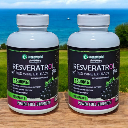 2 Frascos de Resveratrol Plus