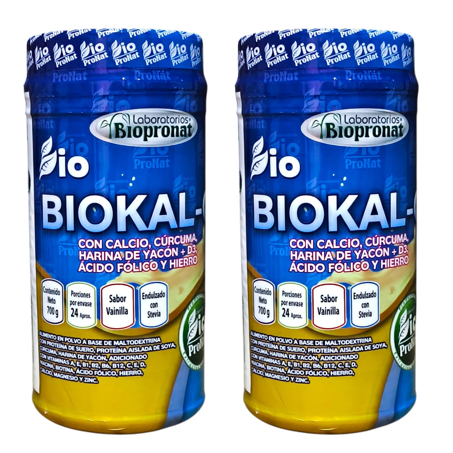 Biokal-C + Cúrcuma + Yacon + Ácido fólico + Hierro