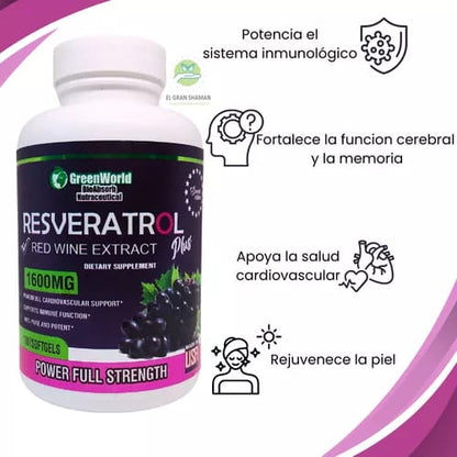 2 Frascos de Resveratrol Plus