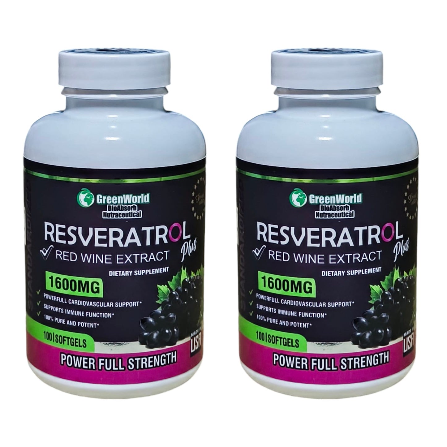 2 Frascos de Resveratrol Plus