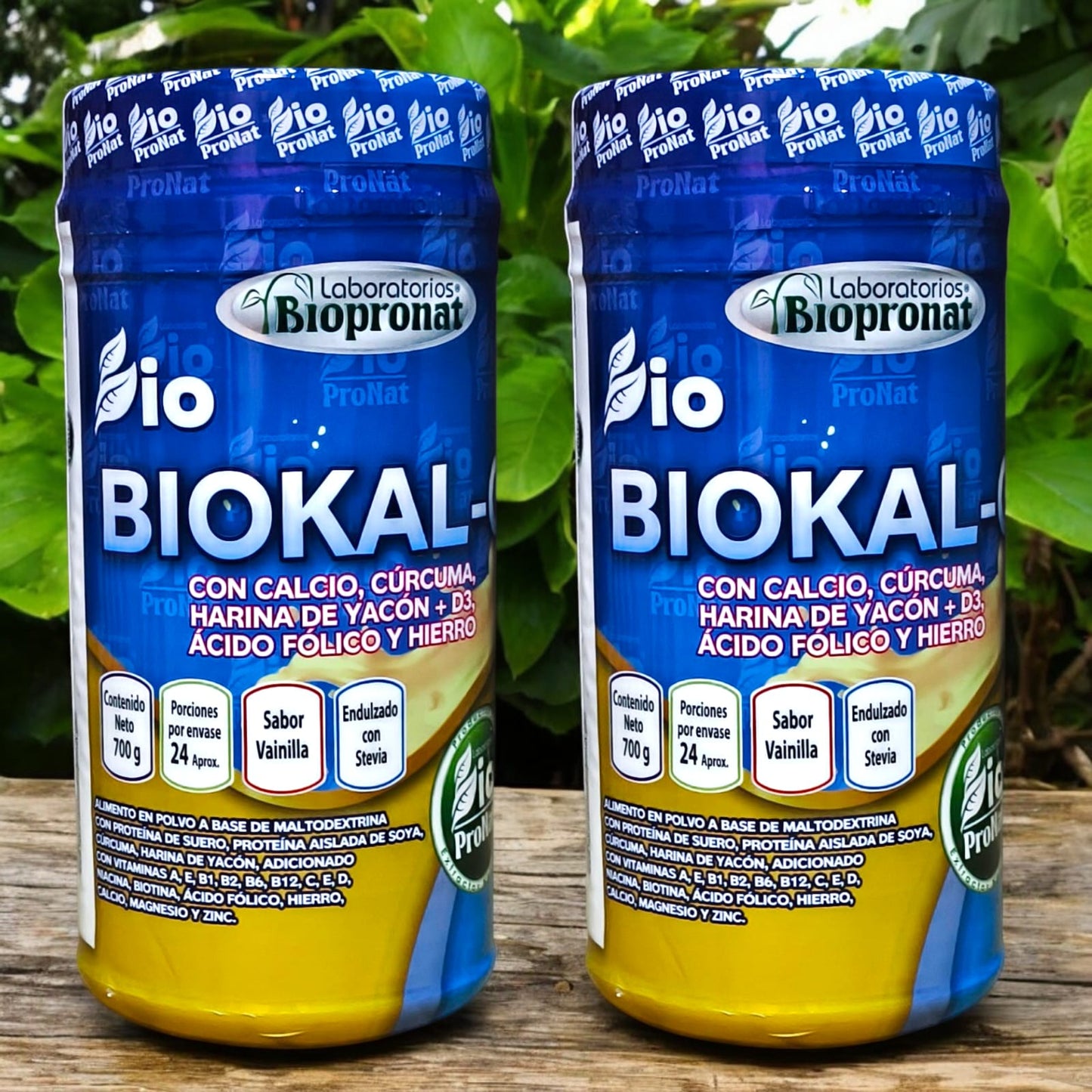 Biokal-C + Cúrcuma + Yacon + Ácido fólico + Hierro