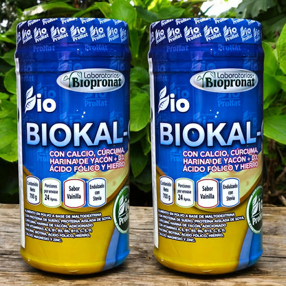 Biokal-C + Cúrcuma + Yacon + Ácido fólico + Hierro