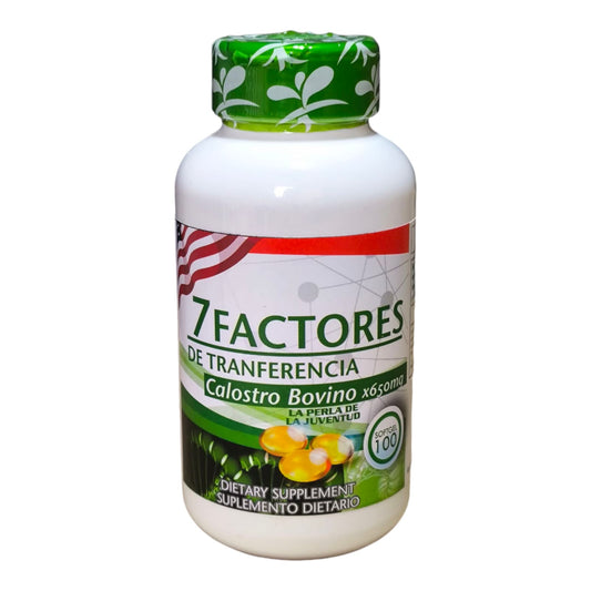 Frascos de 7 FACTORES + Calostro Bovino