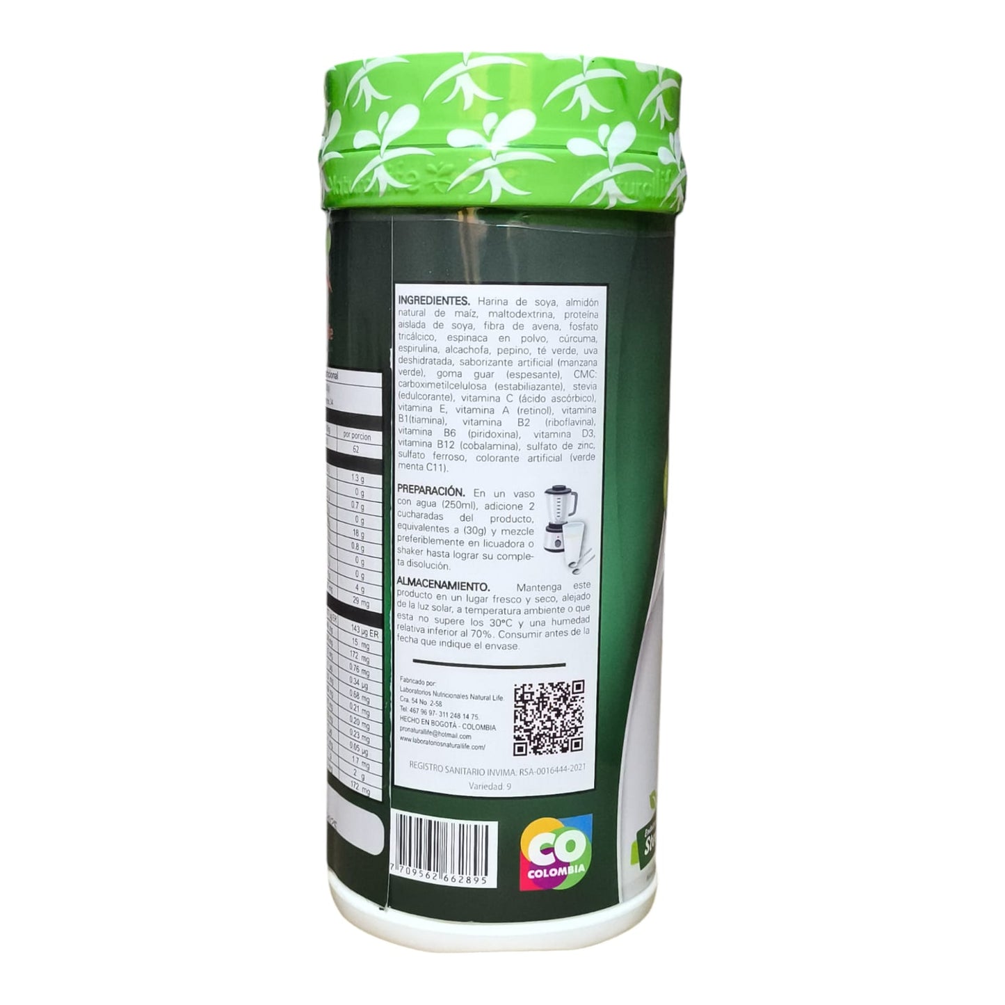 Batido Verde + Vitaminas + Minerales