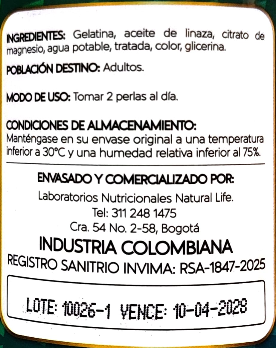 Citrato de Magnesio en capsulas