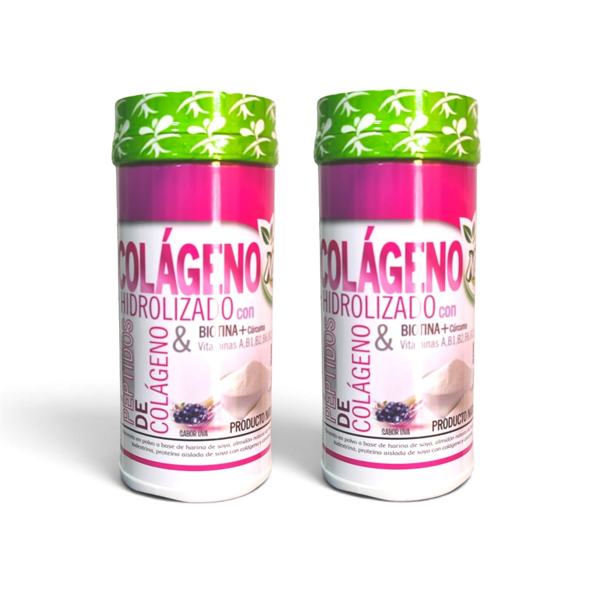 2  tarros con Colágeno Hidrolizado Neovit + Biotina+ Cúrcuma+ Vitaminas