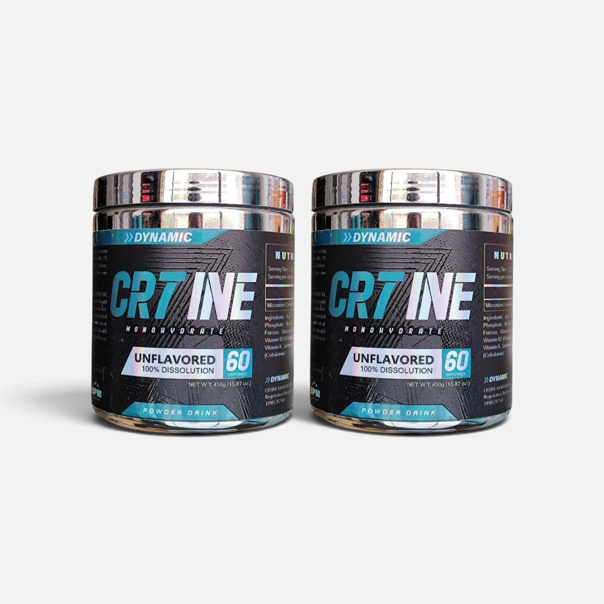 x2 Tarros Monohidrato de Creatina Cr7ine