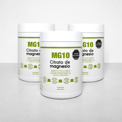 Citrato de Magnesio + Colágeno Hidrolizado + Vitaminas X 3 TARROS
