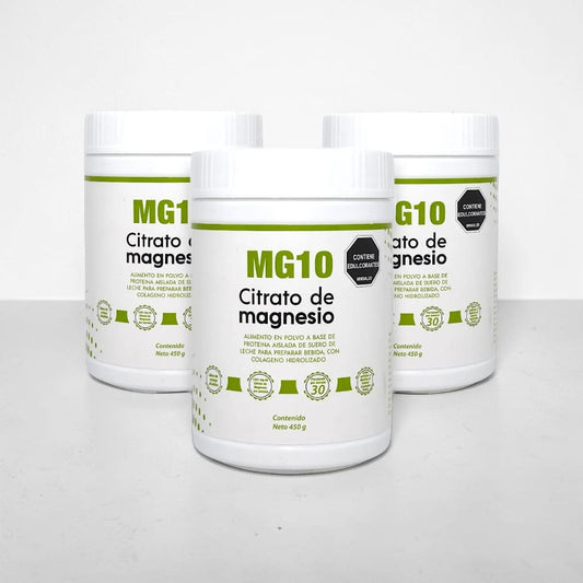 Citrato de Magnesio + Colágeno Hidrolizado + Vitaminas X 3 TARROS