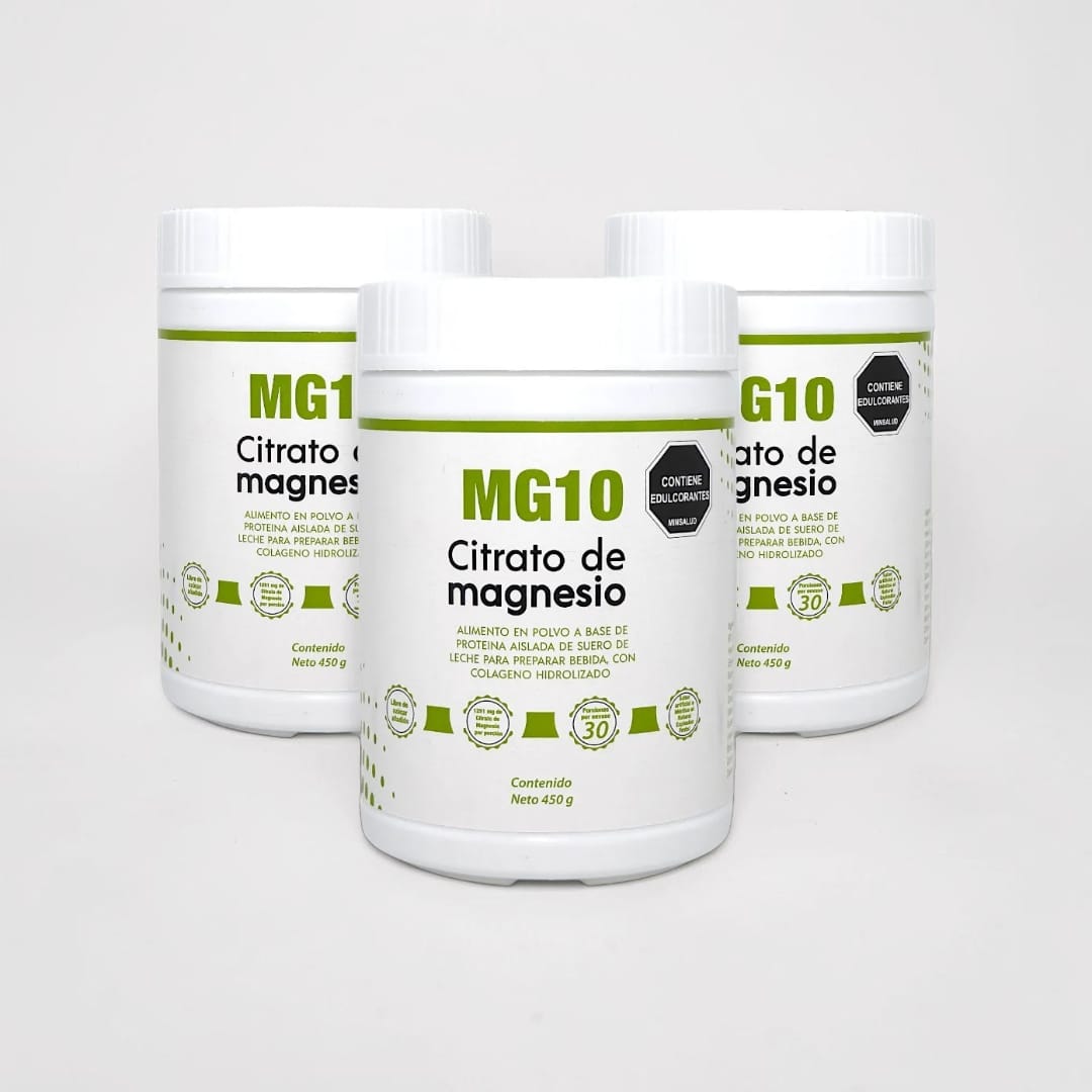 Citrato de Magnesio + Colágeno Hidrolizado + Vitaminas X 3 TARROS