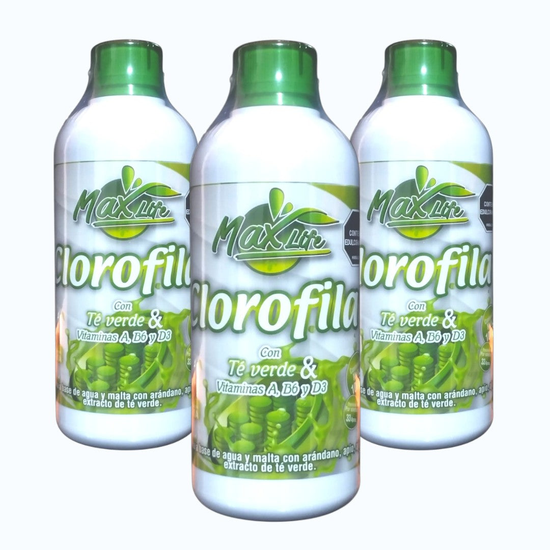 Clorofila con té verde y vitáminas | MaxLife