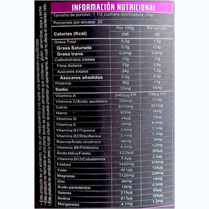 Colágeno Hidrolizado libre de soya y maltodextrina sin edulcorantes