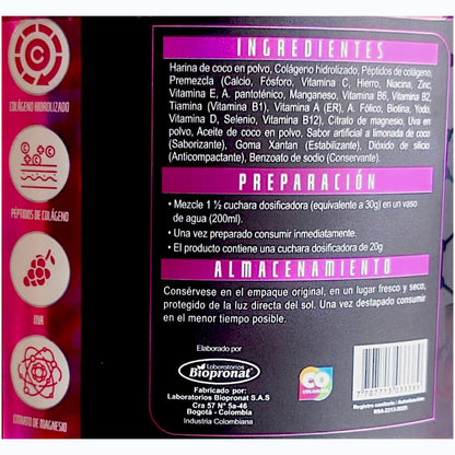 Colágeno Hidrolizado libre de soya y maltodextrina sin edulcorantes
