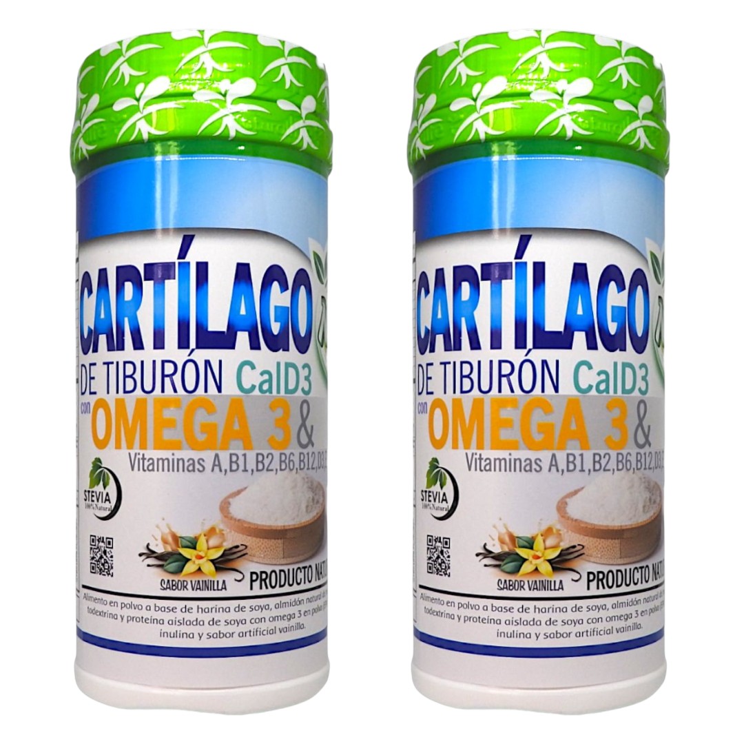 Cartílago de Tiburón + omega 3 + Vitaminas + Inulina