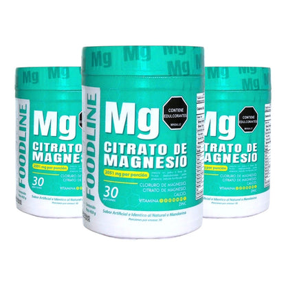 Citrato de Magnesio + Cloruro de Magnesio + Calcio + Vitaminas + Zinc - 450 grs.