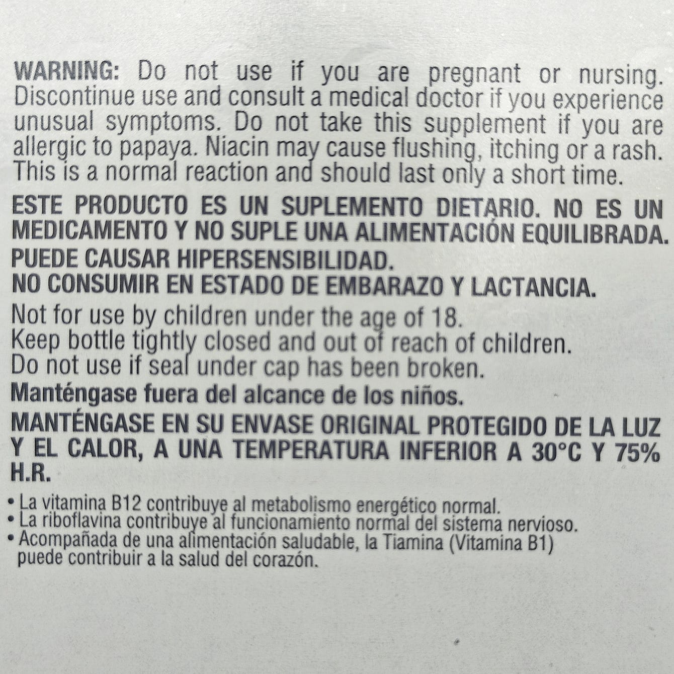 90 Cápsulas de Complejo B + Vitamina B12 | Healthy America