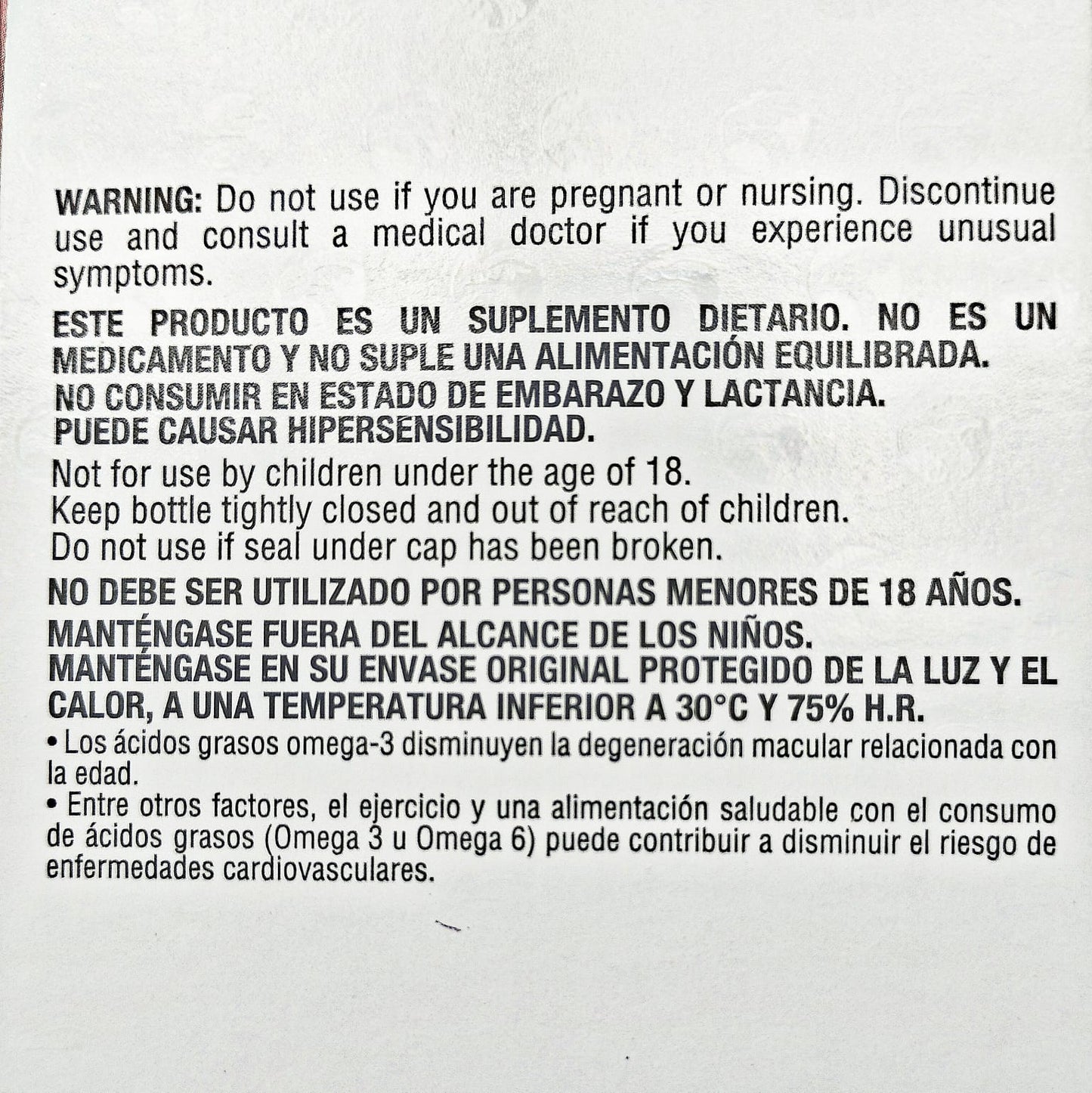 Cápsulas de Omega 3 Healthy America