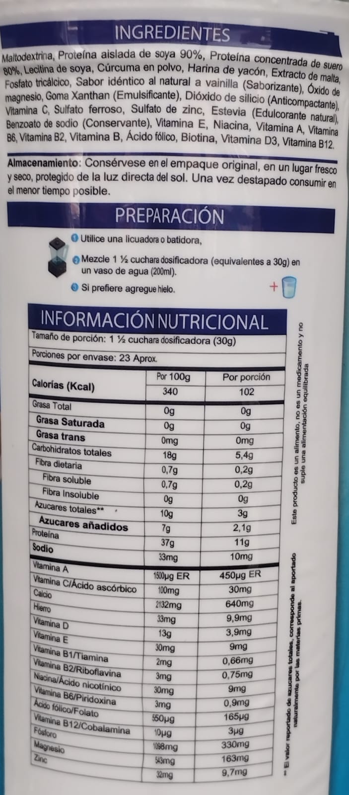 Biokal-C + Cúrcuma + Yacon + Ácido fólico + Hierro