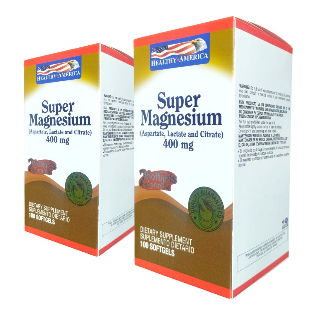 100 Cápsulas de Magnesio | Healthy America