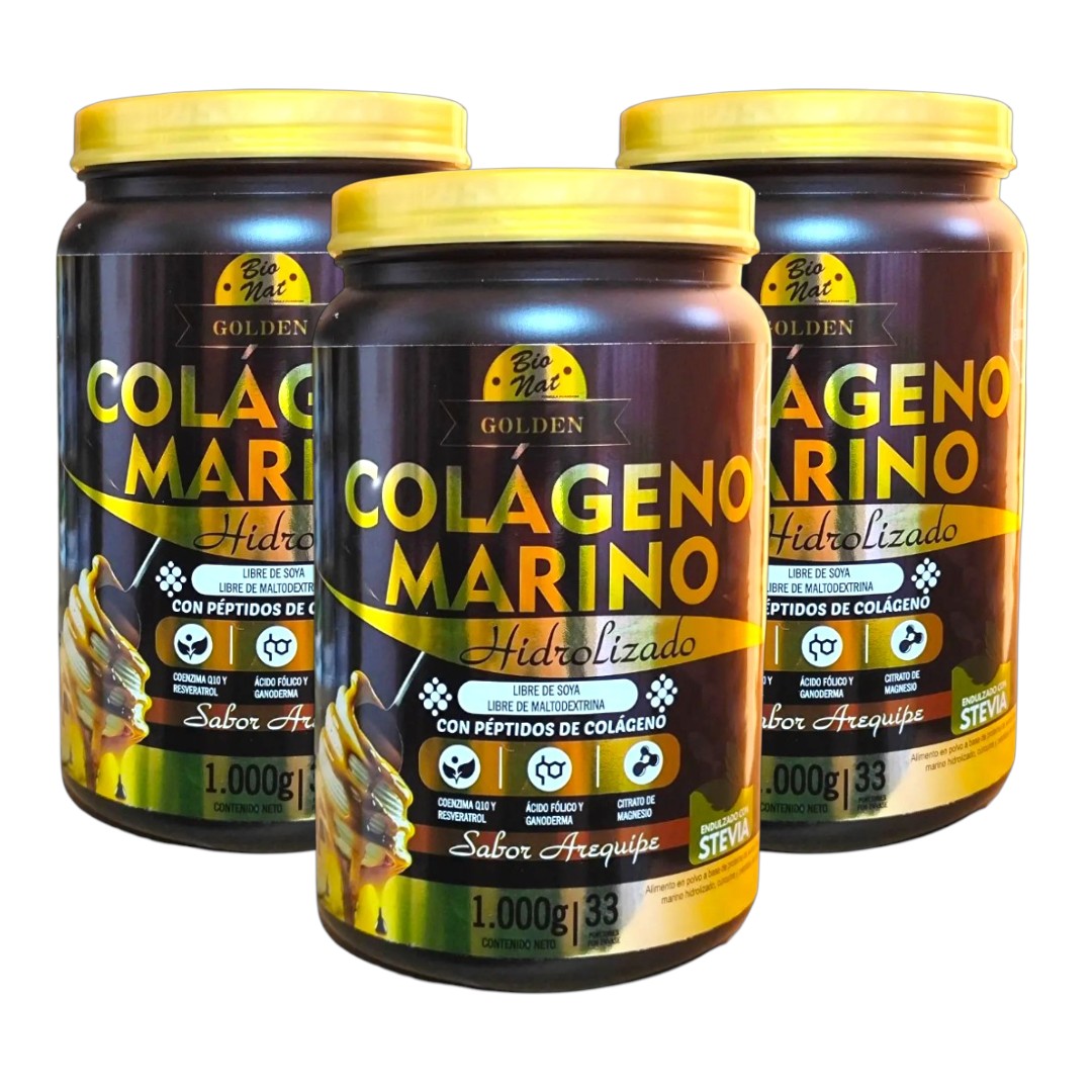 Colágeno Marino Golden x3 Tarros