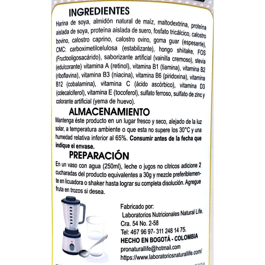 Multi Factor de Transferencia | Calostro Bovino, Ovino y Caprino