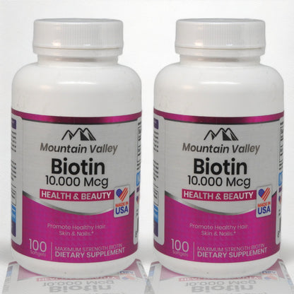 ¡Promoción! 2 Frascos de cápsulas de BIOTINA